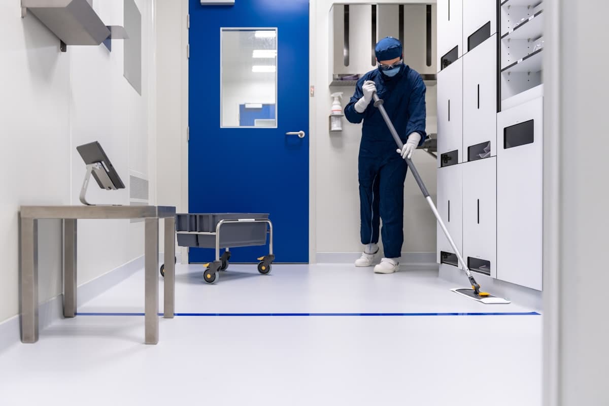 HandyHands209 commercial cleaning crew working a medical office after hours