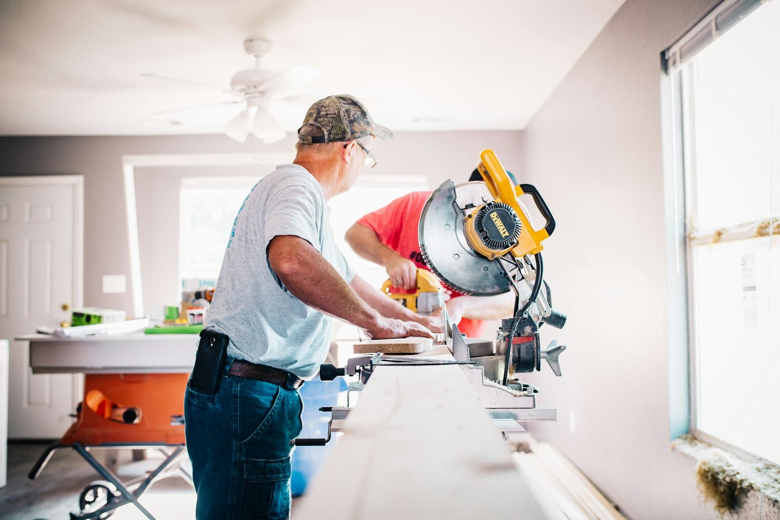 A skilled 209 handyman at work in a local workshop